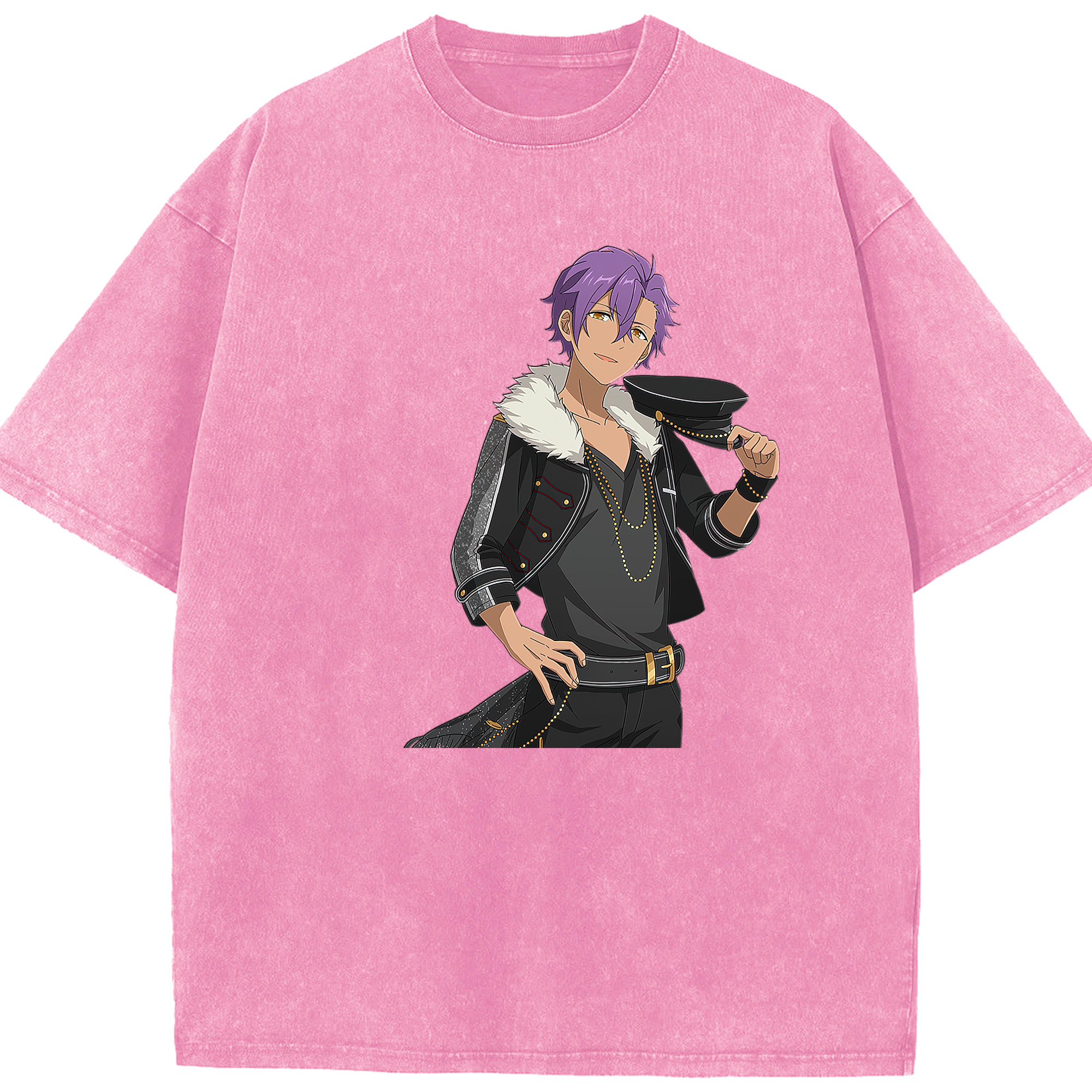 （画像用） あんさんぶるスターズ! Ensemble Stars 綿100% ヴィンテージ風 半袖Tシャツ（フロントプリント）